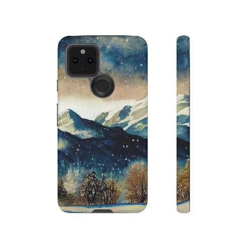 Snowy Colorado Rocky Mountains - Impact Resistant Phone Case Google Pixel 5 5G Matte